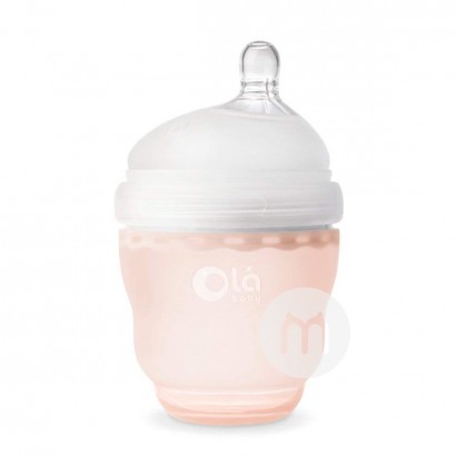 Olababy 美國Olababy仿母乳防脹氣矽膠奶瓶120ml 0-...