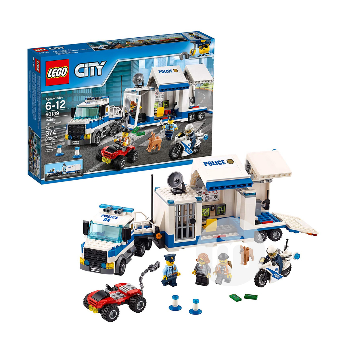LEGO 丹麥樂高城市系列移動指揮中心60139 海外本土原版