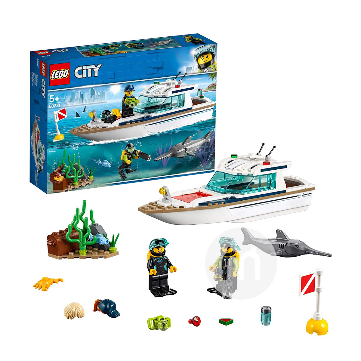 LEGO 丹麥樂高城市系列潛水遊艇60221 海外本土原版