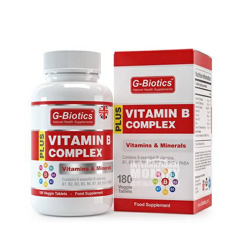 G Biotics 英國G Biotics複合維生素B片180粒 海外本土原版