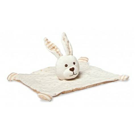 GRUN SPECHT 德國綠啄寶新生兒有機棉兔子安撫玩偶口水巾 海外本土原版