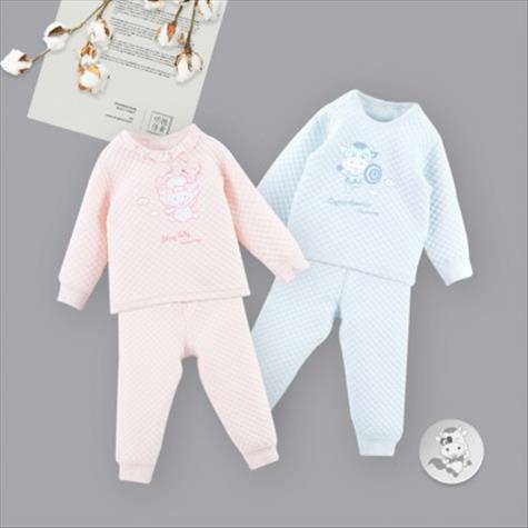 【2件】Verantwortung 明德任責 男女寶寶 有機棉上衣長褲套裝 藍色+粉色