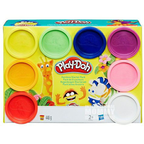 Play Doh 美國培樂多兒童8色彩虹橡皮泥 海外本土原版