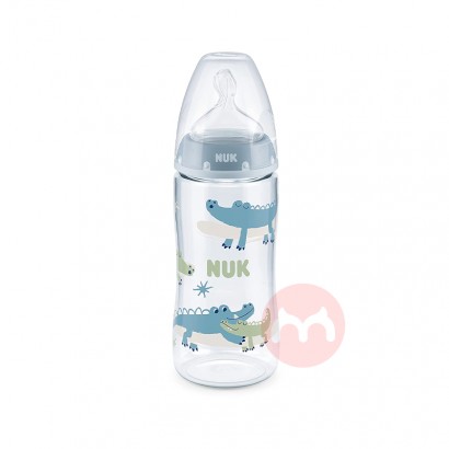 NUK 德國NUK寬口防脹氣奶瓶300ml藍色 6-18個月 海外本土原版