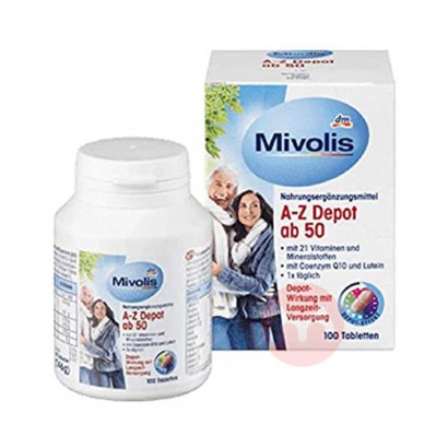 Mivolis 德国Mivolis A-Z 50岁以上老年人复合维生素片 海外本土原版